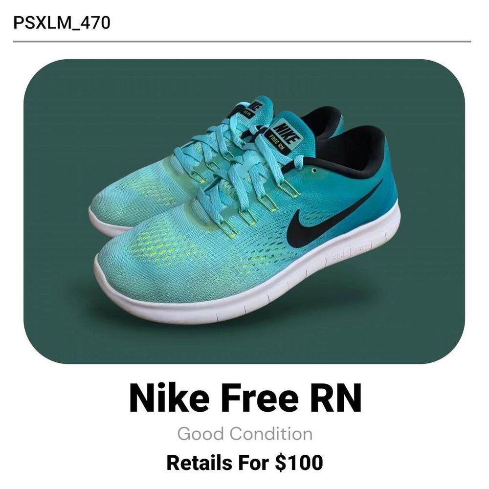 Nike Women's Blue and Green Trainers